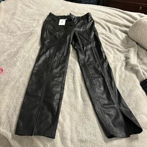 Jason Wu Black Faux Leather Pants
